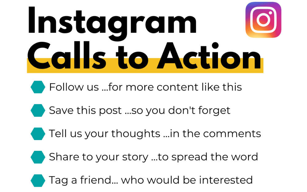 Instagram caption calls to action examples