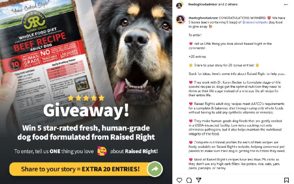 RR giveaway